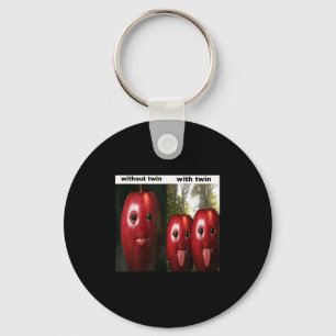 Funny Silly Ai Apple Gen Z Meme Brainrot Humour Tw Key Ring