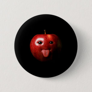 Funny Silly Ai Gen Z Meme Brainrot Humor Tongue Ou 6 Cm Round Badge