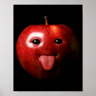 Funny Silly Ai Gen Z Meme Brainrot Humor Tongue Ou Poster