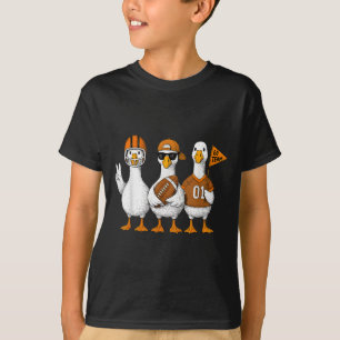 Funny Silly Goose Duck Football Fall Football Game T-Shirt