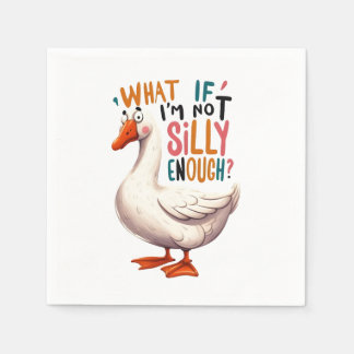 Funny Silly Goose Kids Party Napkins