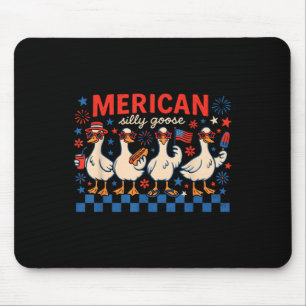 Funny Silly Goose, Matching Family Friends Indepen Mouse Pad
