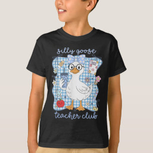 Funny Silly Goose Teacher Club Teacher Appreciatio T-Shirt