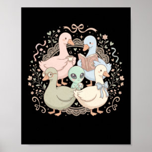 Funny Silly Goose Teacher Club Teacher Poster