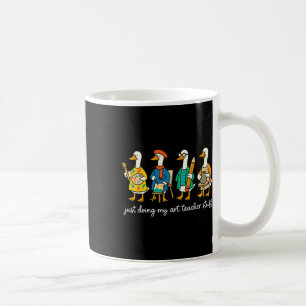 Funny Silly Goose Teaching Art Teacher Painting Dr Coffee Mug