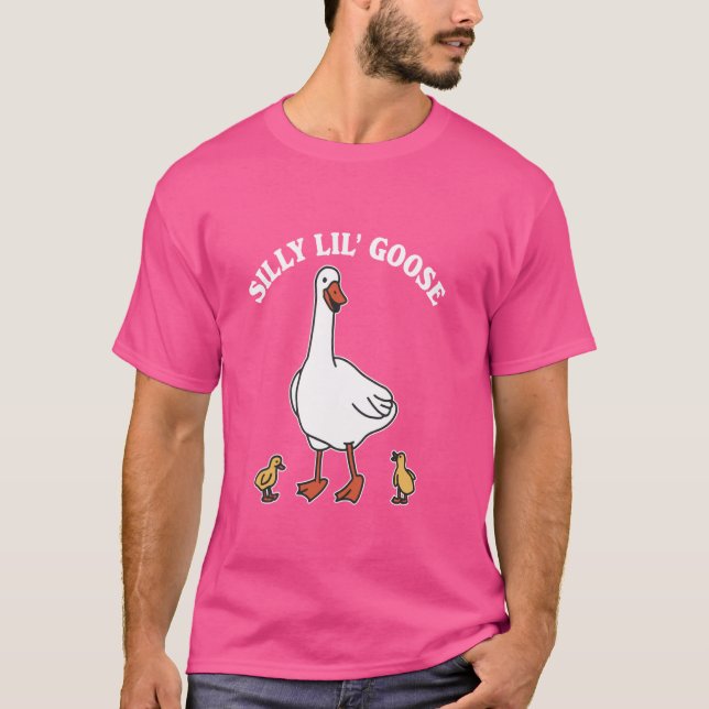 Funny Silly Lil' Goose Apparel T-Shirt (Front)
