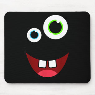 Funny Silly Monster Face Group Costume Birthday Mouse Pad