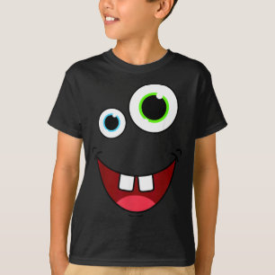 Funny Silly Monster Face Group Costume Birthday T-Shirt