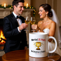 Funny Silver Anniversary Mug Gif