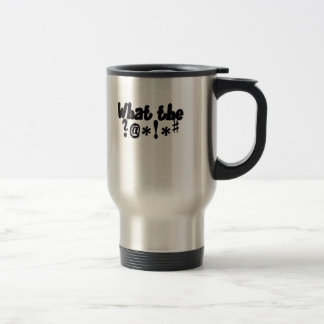 funny silver travel mug