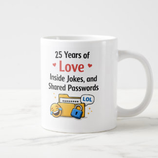 Funny Silver Wedding Anniversary Mug Gift