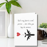 Funny Simple Birthday for boyfriend husband Custom Holiday Card<br><div class="desc">Funny Simple Birthday for boyfriend husband Custom Holiday Card. Imagine giving this funny birthday card to your boyfriend or husband. Customise the funny saying in the front of the card and add your unique custom message inside of the card or just use our default text. Great for your spouse or...</div>