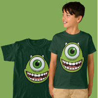 Funny Single-Eye Green Monster Kids Tee