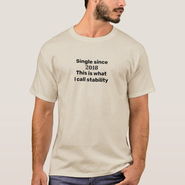 Funny Single Quote This is what I call stability T-Shirt (Front)