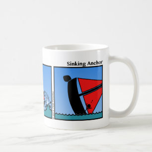 Funny Sinking Anchor Stickman Mug - 107