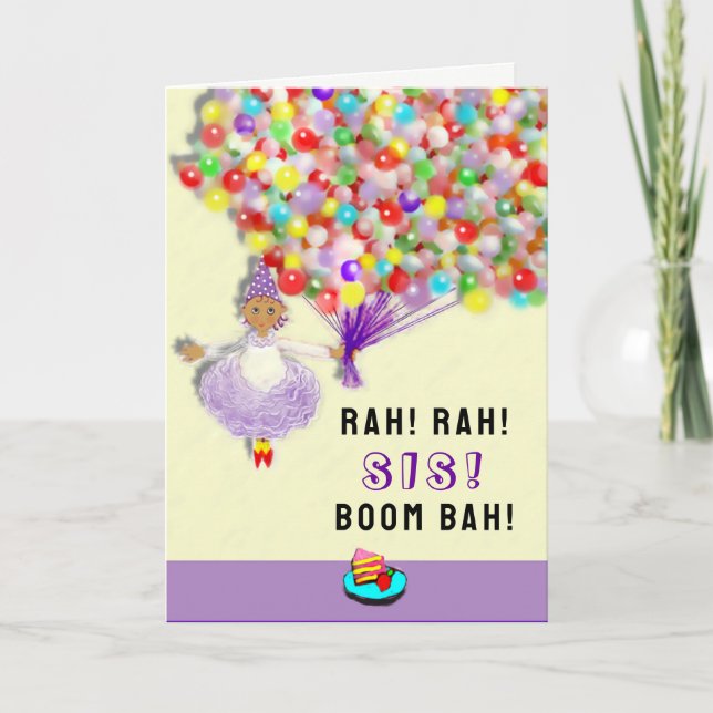 Funny Sister Birthday Card (Front)