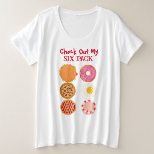 Funny Six Pack Plus Size T-Shirt