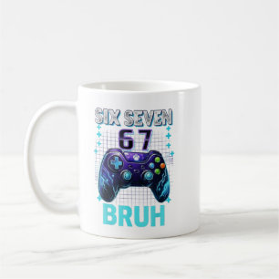 Funny Six Seven 67 Bruh Birthday Boy Gamer Gift Coffee Mug