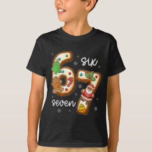 Funny Six Seven 67 Gingerbread Christmas Boys Xmas T-Shirt