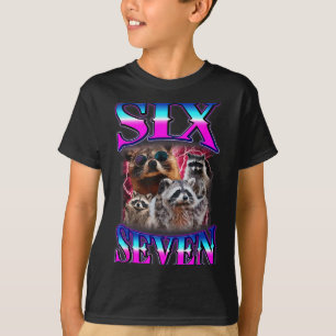 Funny Six Seven 67 Meme 67 Racoon Meme Bootleg Gra T-Shirt
