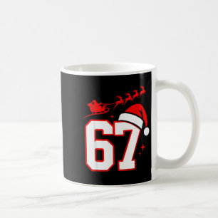 Funny Six Seven 67 Meme 6 7 Elf Santa Christmas Pa Coffee Mug