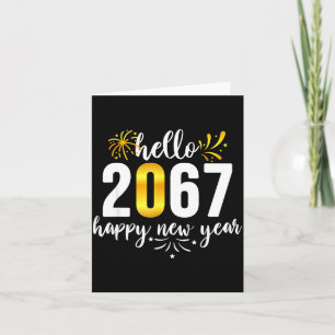 Funny Six Seven 67 Meme Happy New Year Card