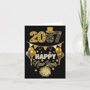 Funny Six Seven 67 Meme Happy New Year  Card