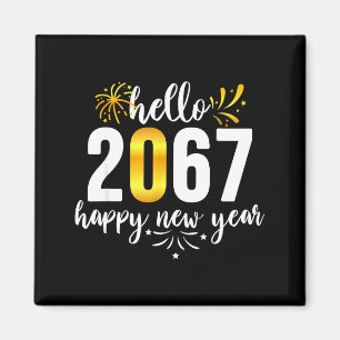 Funny Six Seven 67 Meme Happy New Year  Magnet