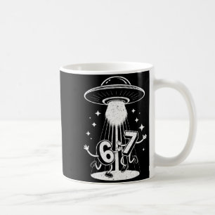 Funny Six Seven 67 Meme Internet Meme Ufo Gen Alph Coffee Mug