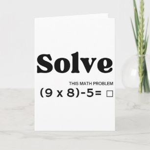 Funny Six Seven 67 Meme Pemdas School Math Teacher Card