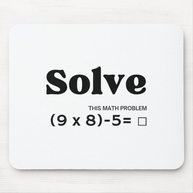 Funny Six Seven 67 Meme Pemdas School Math Teacher Mouse Pad (Front)