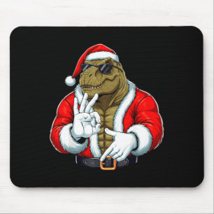 Funny Six Seven 67 Meme T-rex Christmas Men Boys T Mouse Pad