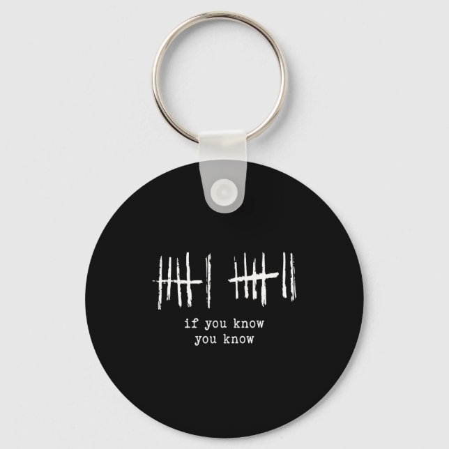 Funny Six Seven 67 Meme Tally Marks 6 7 Numbers  Key Ring (Front)