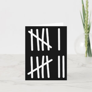 Funny Six Seven 67 Meme Tally Marks 6 7 Numbers Ki Card