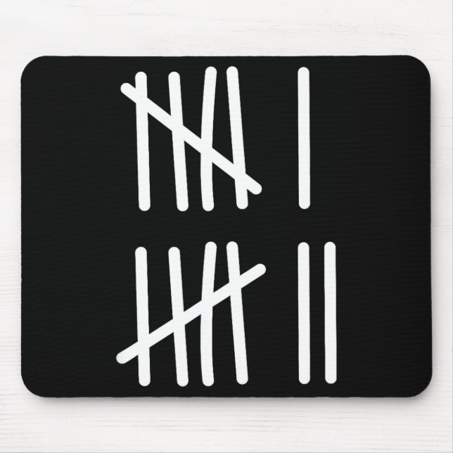 Funny Six Seven 67 Meme Tally Marks 6 7 Numbers Ki Mouse Pad (Front)