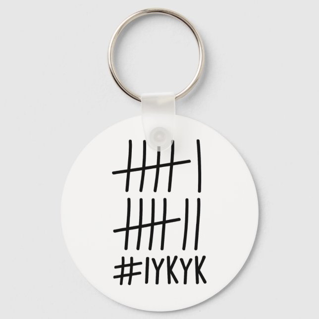 Funny Six Seven 67 Meme Tally Marks If You Know Yo Key Ring (Front)