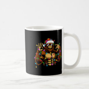 Funny Six Seven 6 7 Meme Bigfoot Christmas Lights  Coffee Mug