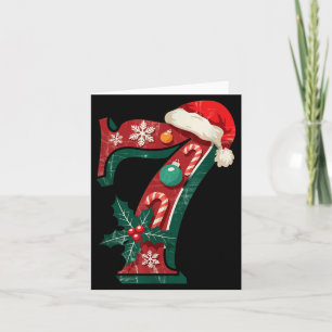 Funny Six Seven 6 7 Meme Design Couples Christmas  Card