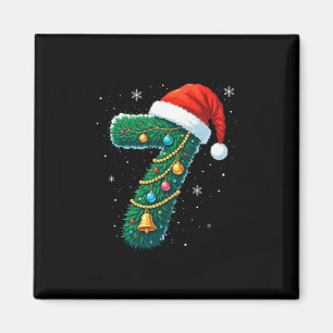 Funny Six Seven 6 7 Meme Design Couples Christmas Magnet