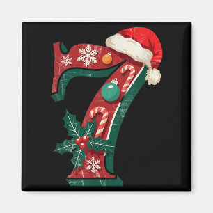 Funny Six Seven 6 7 Meme Design Couples Christmas  Magnet