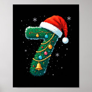 Funny Six Seven 6 7 Meme Design Couples Christmas Poster