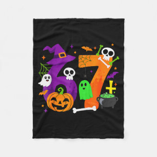 Funny Six Seven 6 7 Meme Design Couples Halloween Fleece Blanket