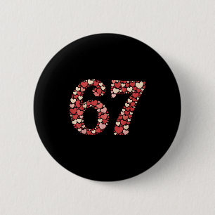 Funny Six Seven 6 7 Meme For Men Women Kids Girls  6 Cm Round Badge