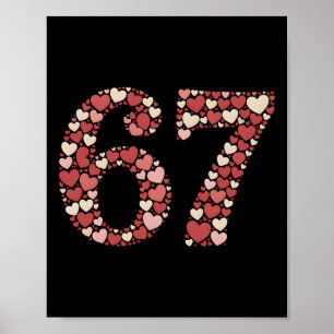 Funny Six Seven 6 7 Meme For Men Women Kids Girls Poster