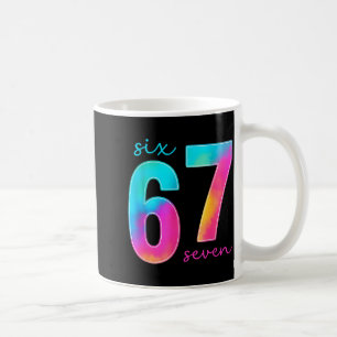 Funny Six Seven 6 7 Meme Gen Alpha Slang 67 Kids Coffee Mug