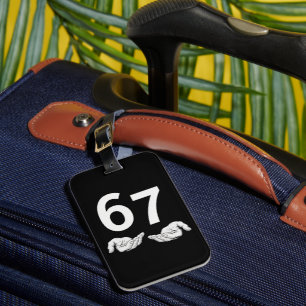 Funny Six Seven 6 7 Meme Gen Alpha Slang 6 7 Hands Luggage Tag