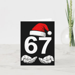 Funny Six Seven 6 7 Meme Gen Alpha Slang Christmas Card