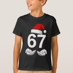 Funny Six Seven 6 7 Meme Gen Alpha Slang Christmas T-Shirt