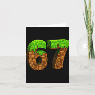 Funny Six Seven 6 7 Meme Gen Alpha Slang Game Xel Card
