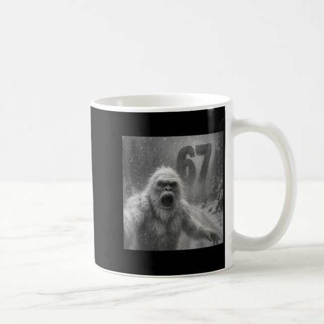 Funny Six Seven 6 7 Meme Gen Z Alpha Slang Yeti Se Coffee Mug (Right)